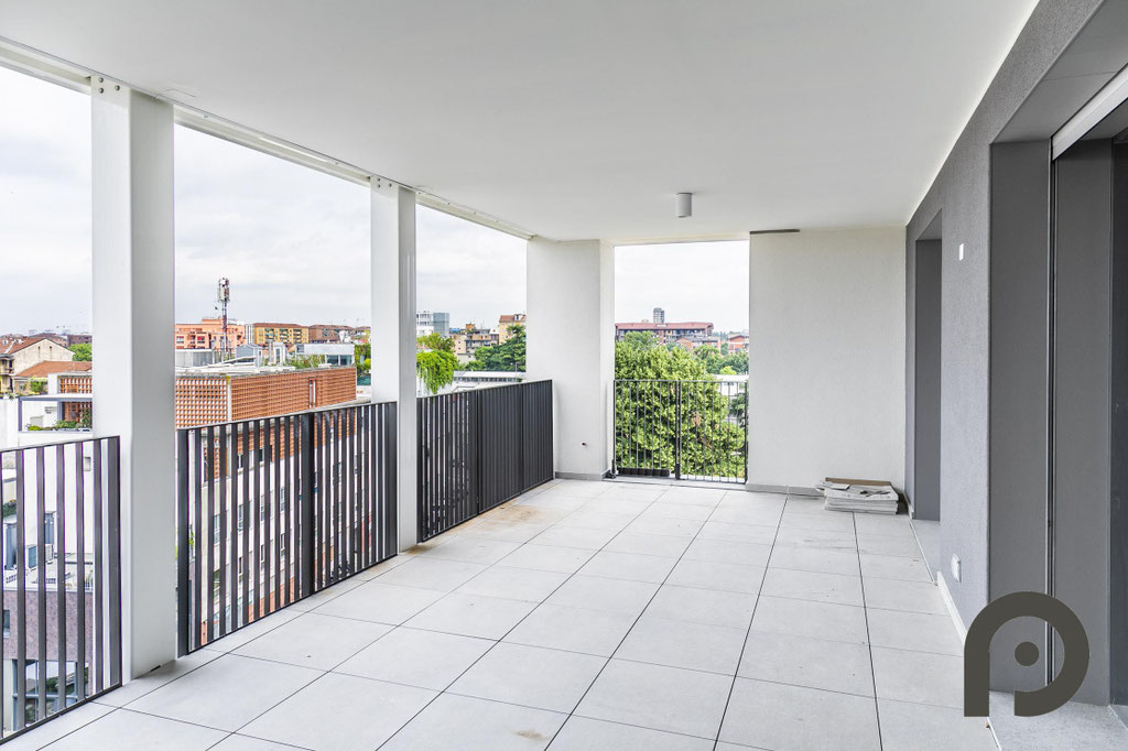Milano (Lambrate) splendido trilocale in fase di ultimazione con ampio terrazzo